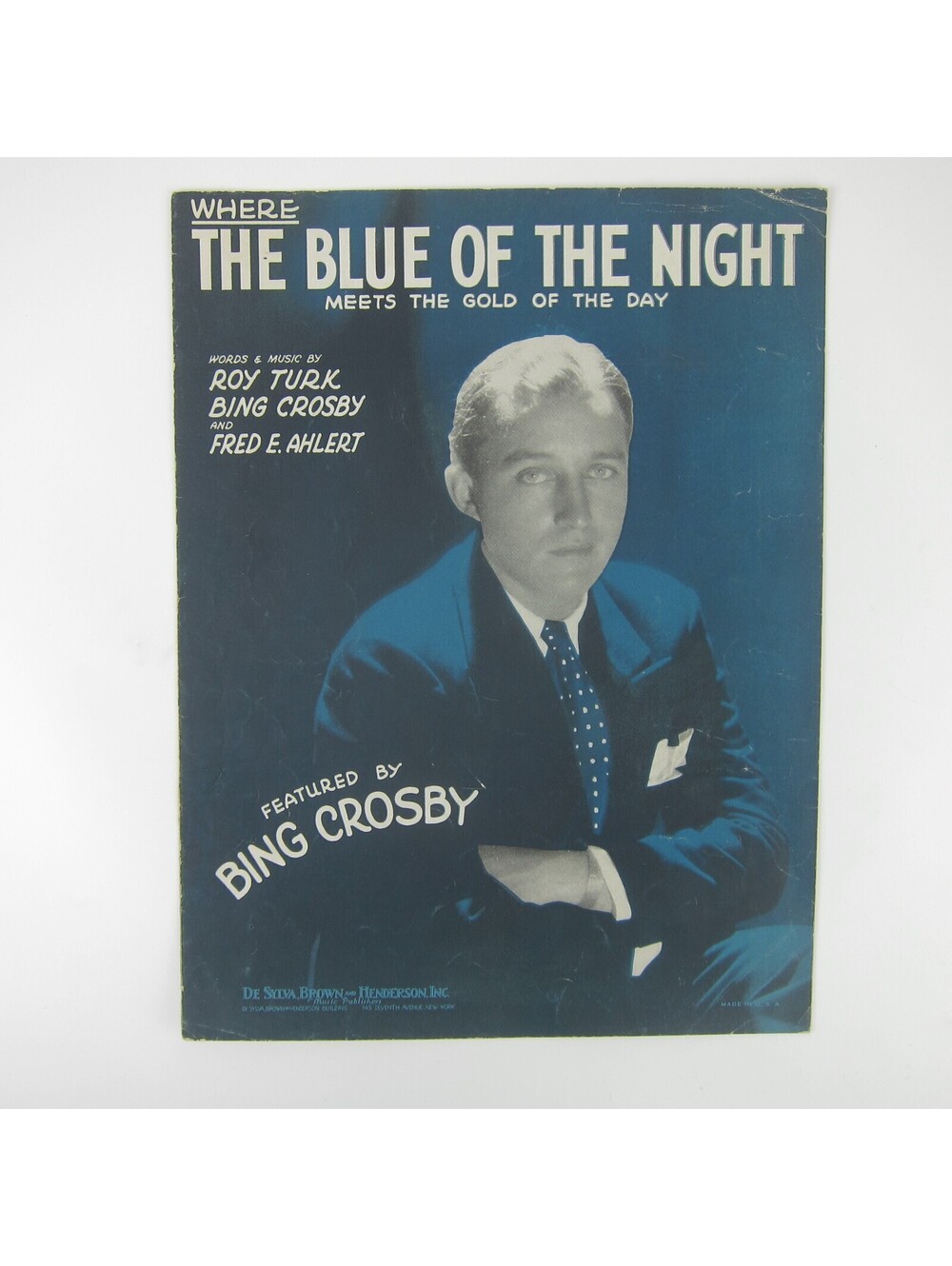 Sheet Music Where The Blue Of The Night Meets Gold Of The Day Bing Crosby 1931